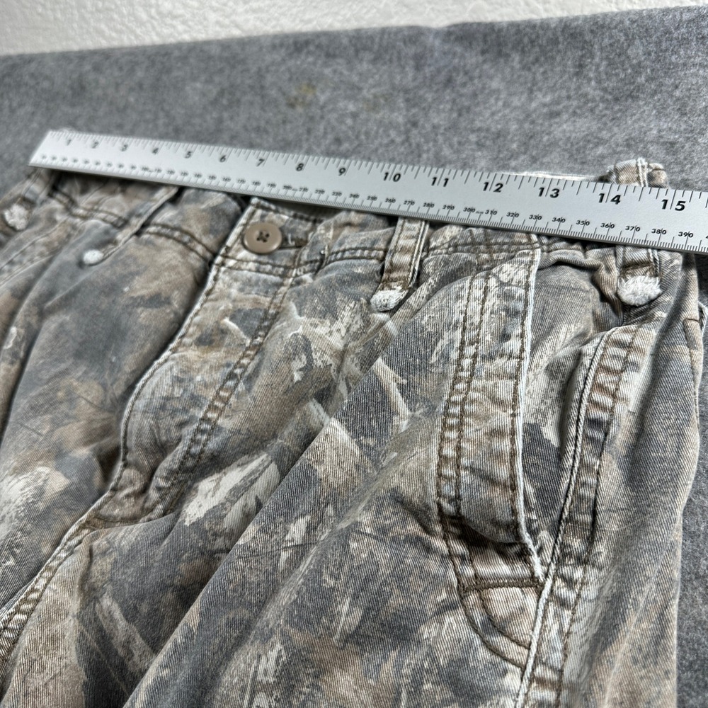 Hollister Cargo Pants Mens 31x26 Camo Mossy Oak Loose Fit Multi Pocket Tactical - Picture 5 of 11
